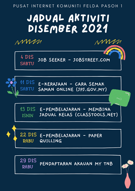 JADUAL AKTIVITI DISEMBER 2021