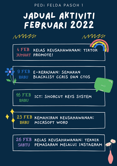 JADUAL AKTIVITI FEBRUARI 2022