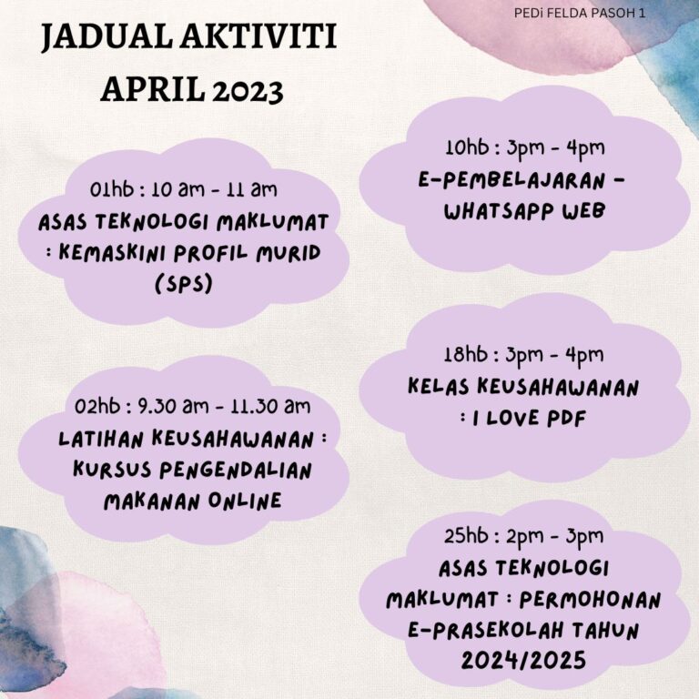 JADUAL AKTIVITI 2023