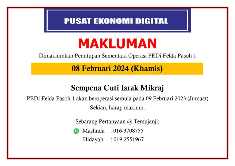 NOTIS PENUTUPAN PEDi israk mikraj page 0001